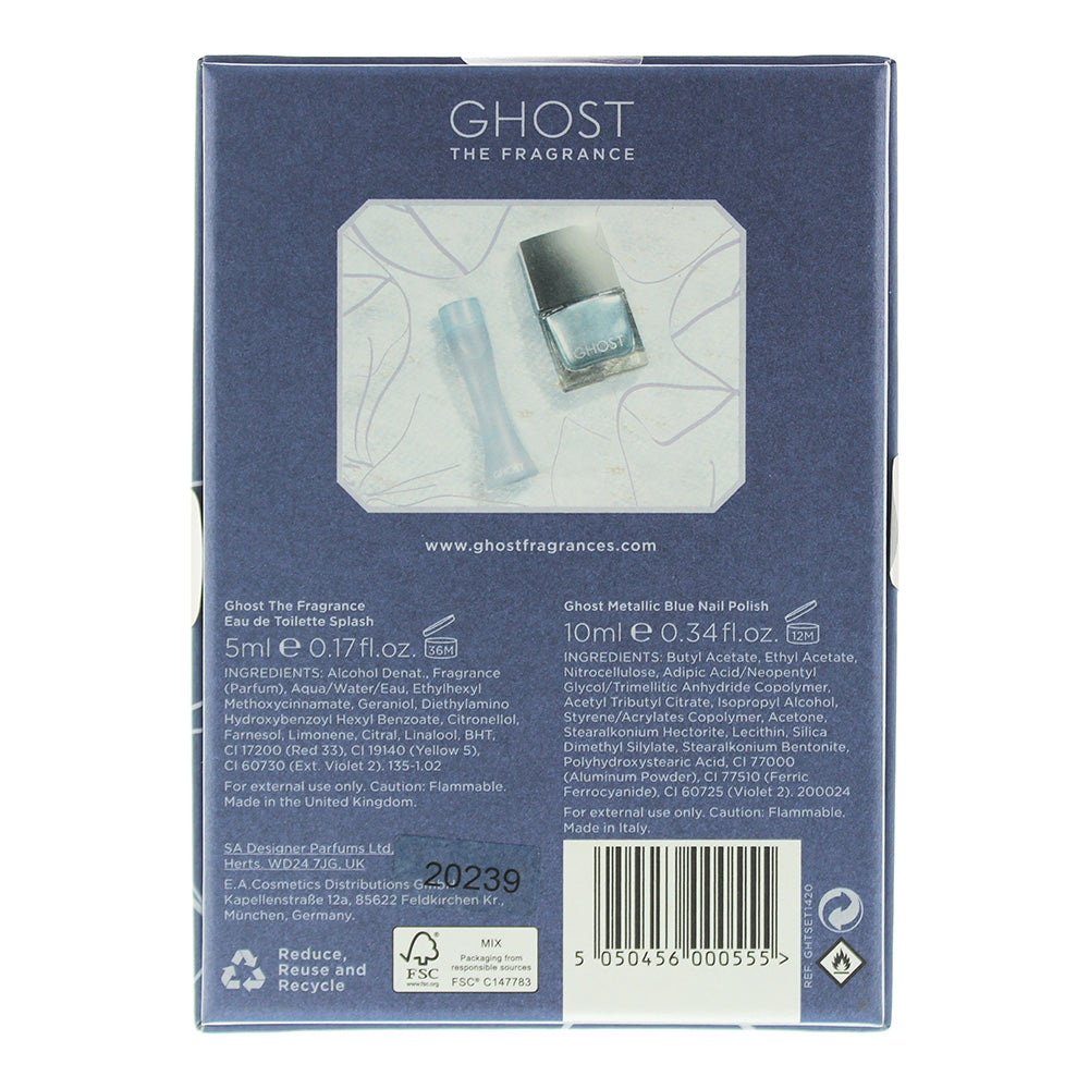 Ghost The Fragrance 2 Piece Gift Set: Eau De Toilette 5ml - Nail Polish 10ml