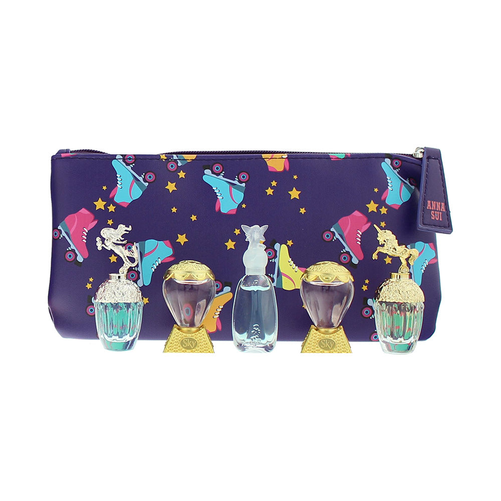 Anna Sui 5 Piece Eau de Toilette Gift Set: Fantasia 5ml - Fantasia Mermaid 5ml - Secret Wish 5ml - 2 x Sky 5ml - Product