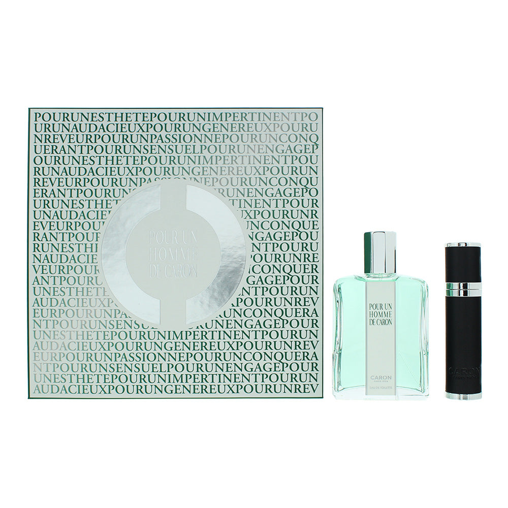 Caron Pour Un Homme 2 Piece Gift Set: Eau de Toilette 125ml - Eau de Toilette 10