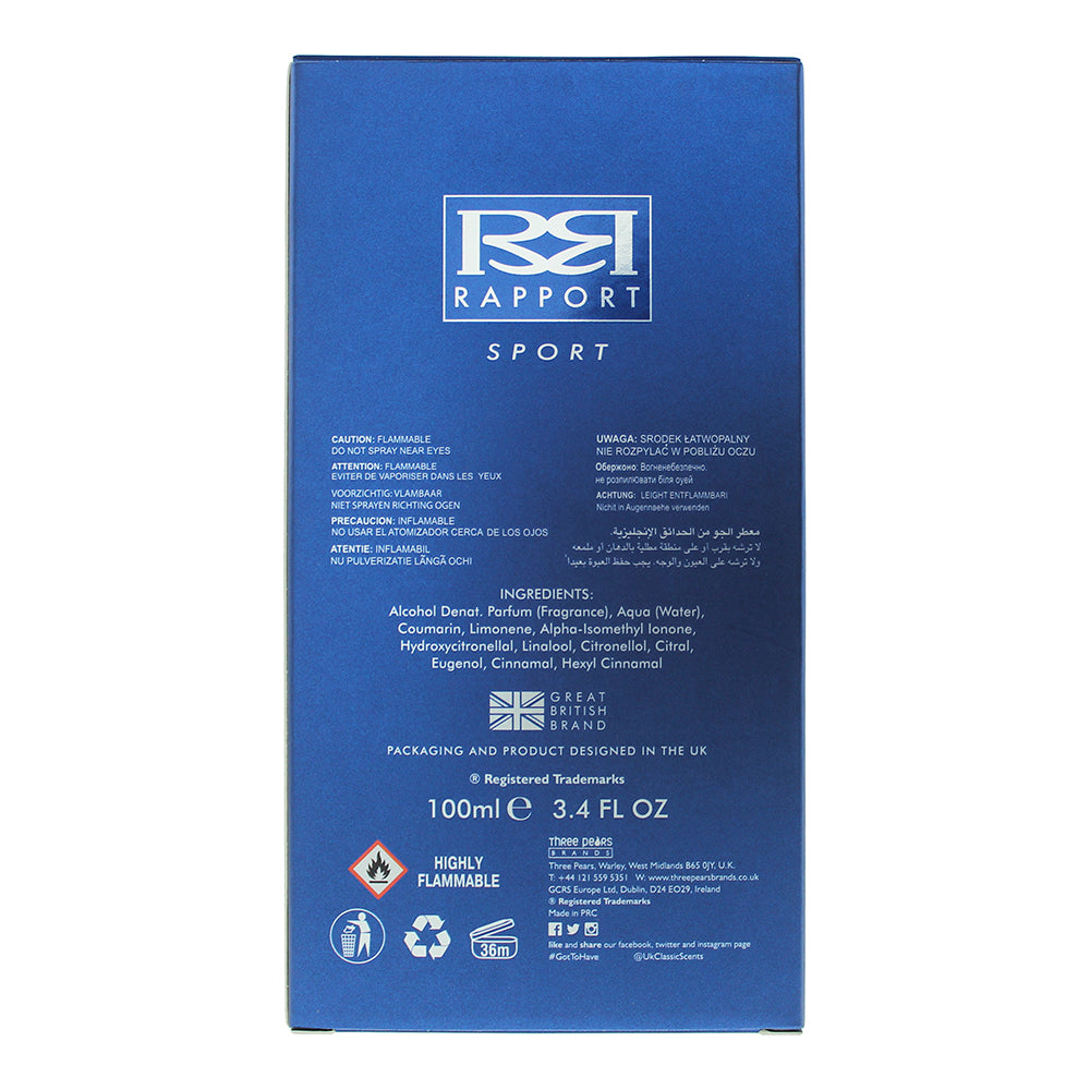 Rapport Sport Eau De Toilette 100ml