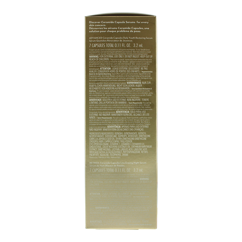 Elizabeth Arden Ceramide Capsules - Advanced 3.2ml, Hyaluronic Acid 3.2ml, Retinol 3.2ml Capsules Trial Set - Ingredients