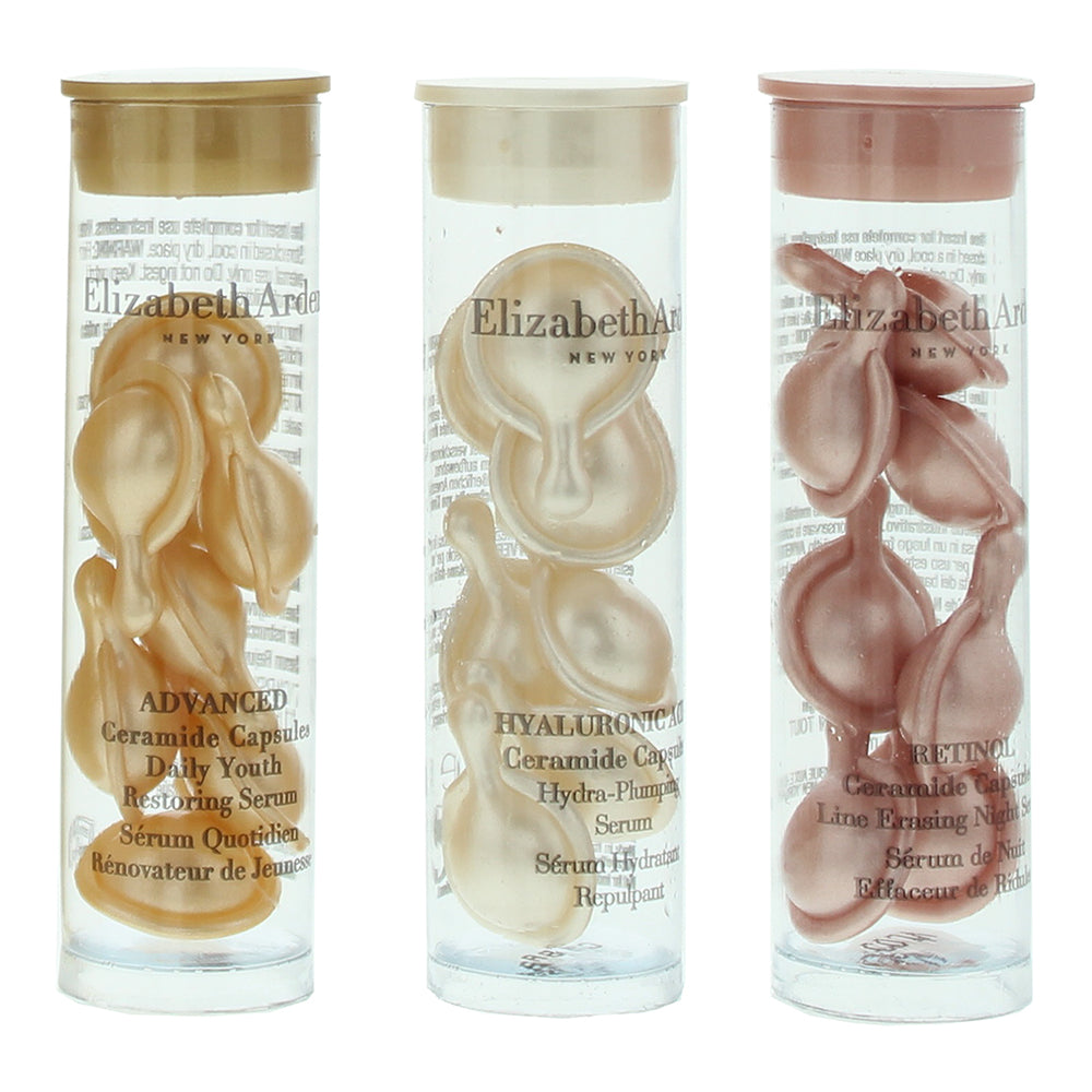 Elizabeth Arden Ceramide Capsules - Advanced 3.2ml, Hyaluronic Acid 3.2ml, Retinol 3.2ml Capsules Trial Set - Product
