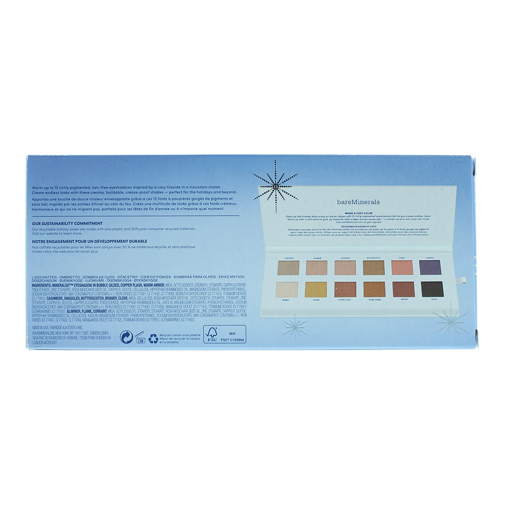 Bare Minerals Mineralist Cozy Chalet Eye Shadow Palette 12 x 1.3g - Ingredients