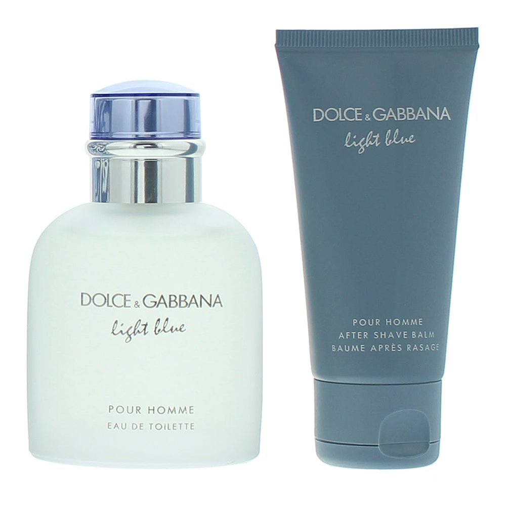 Dolce & Gabbana Light Blue Pour Homme 2 Piece Gift Set: Eau de Toilette 75ml - A - Product