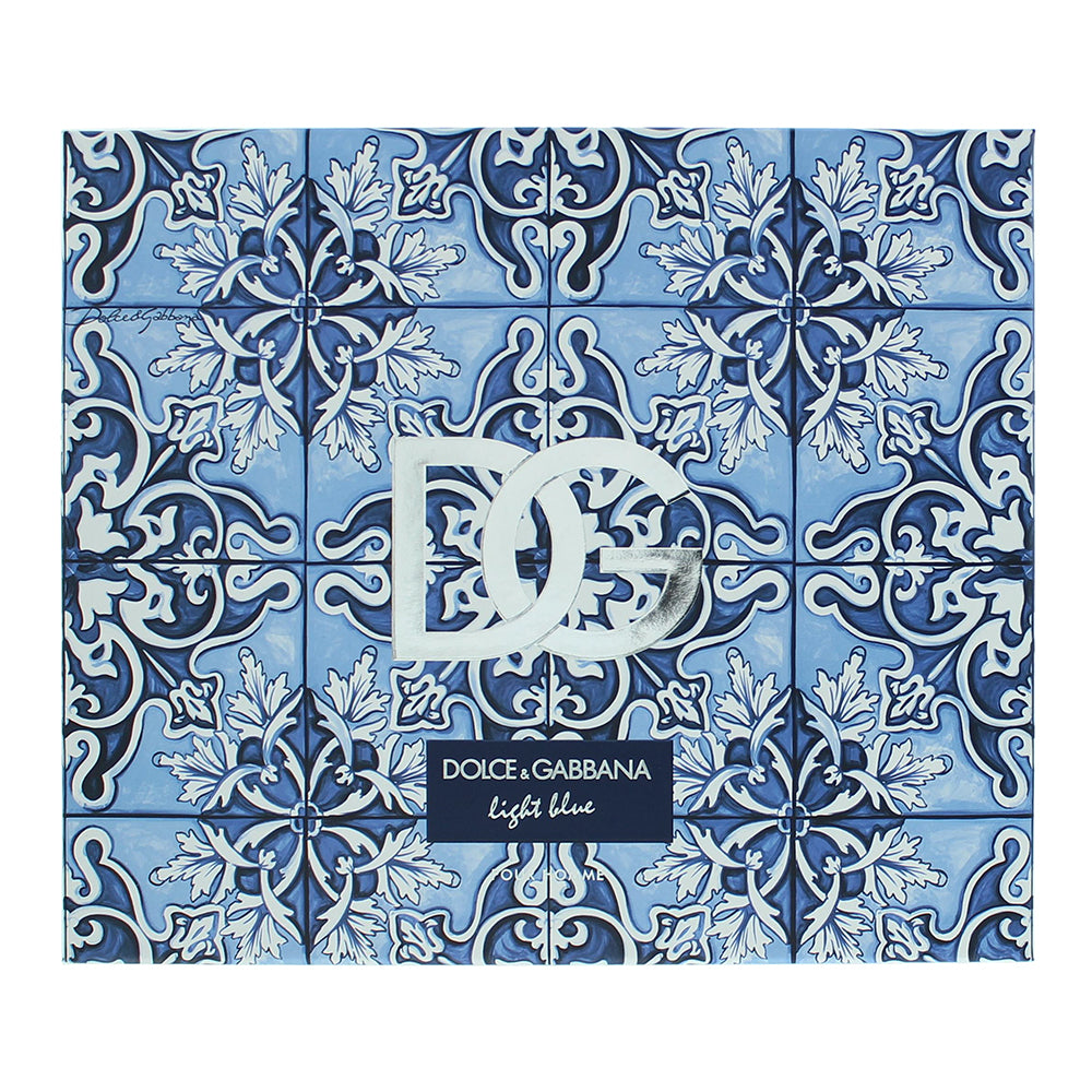 Dolce & Gabbana Light Blue Pour Homme 2 Piece Gift Set: Eau de Toilette 75ml - A - Box