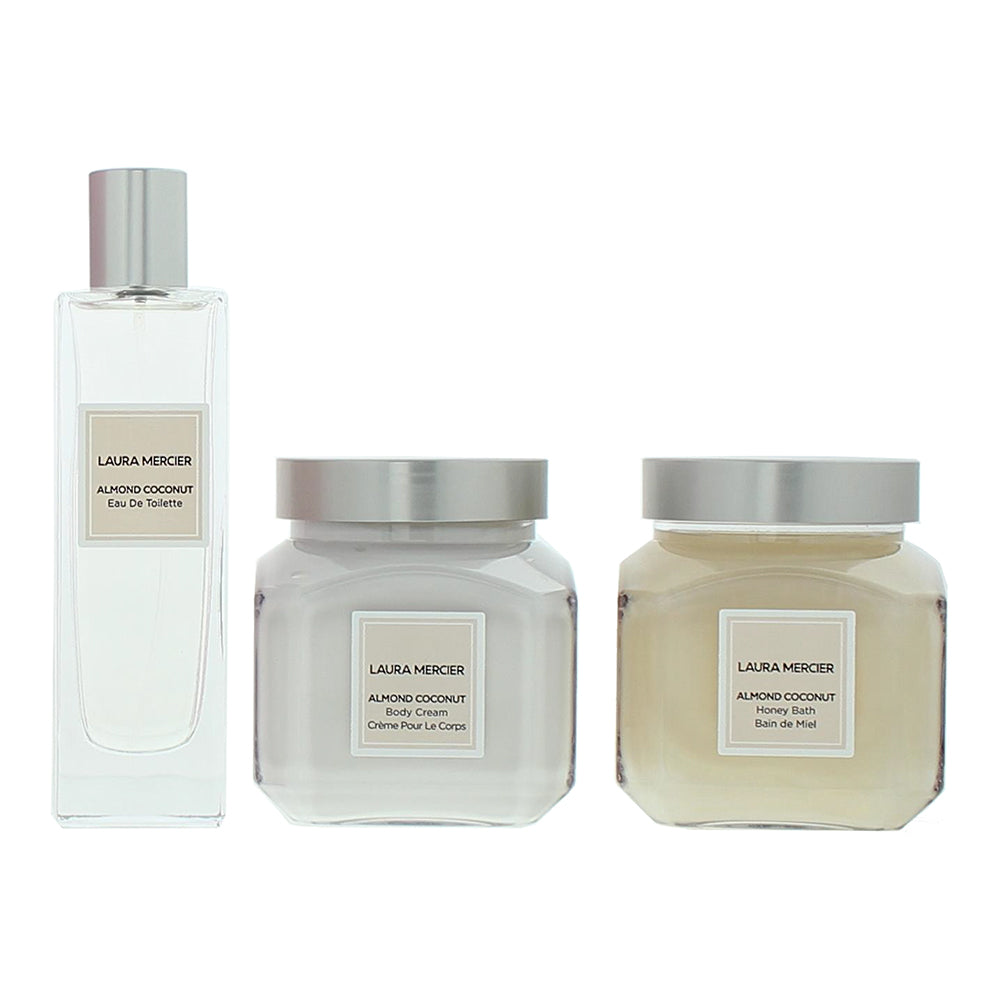 Laura Mercier Luxe Indulgence 3 Piece Gift Set: Honey Bath 200ml - Body Cream 200ml - Eau de Toilette 50ml - Product