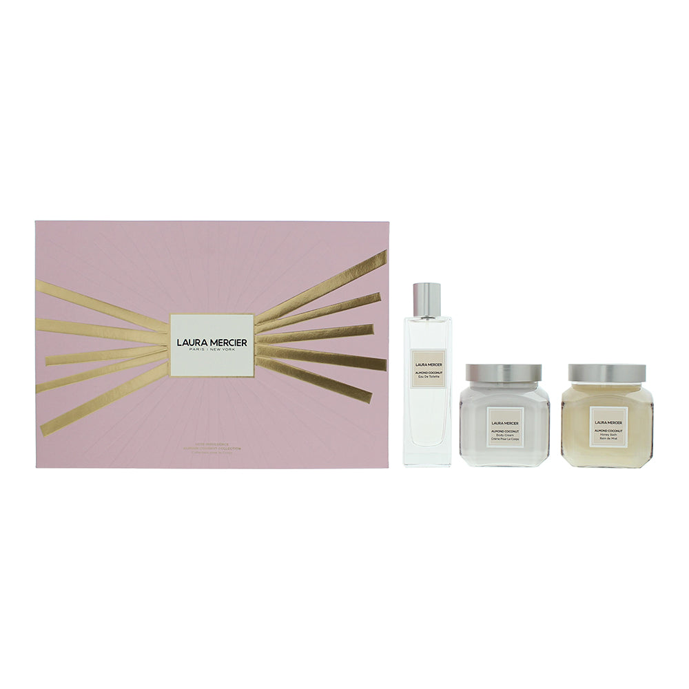 Laura Mercier Luxe Indulgence 3 Piece Gift Set: Honey Bath 200ml - Body Cream 200ml - Eau de Toilette 50ml