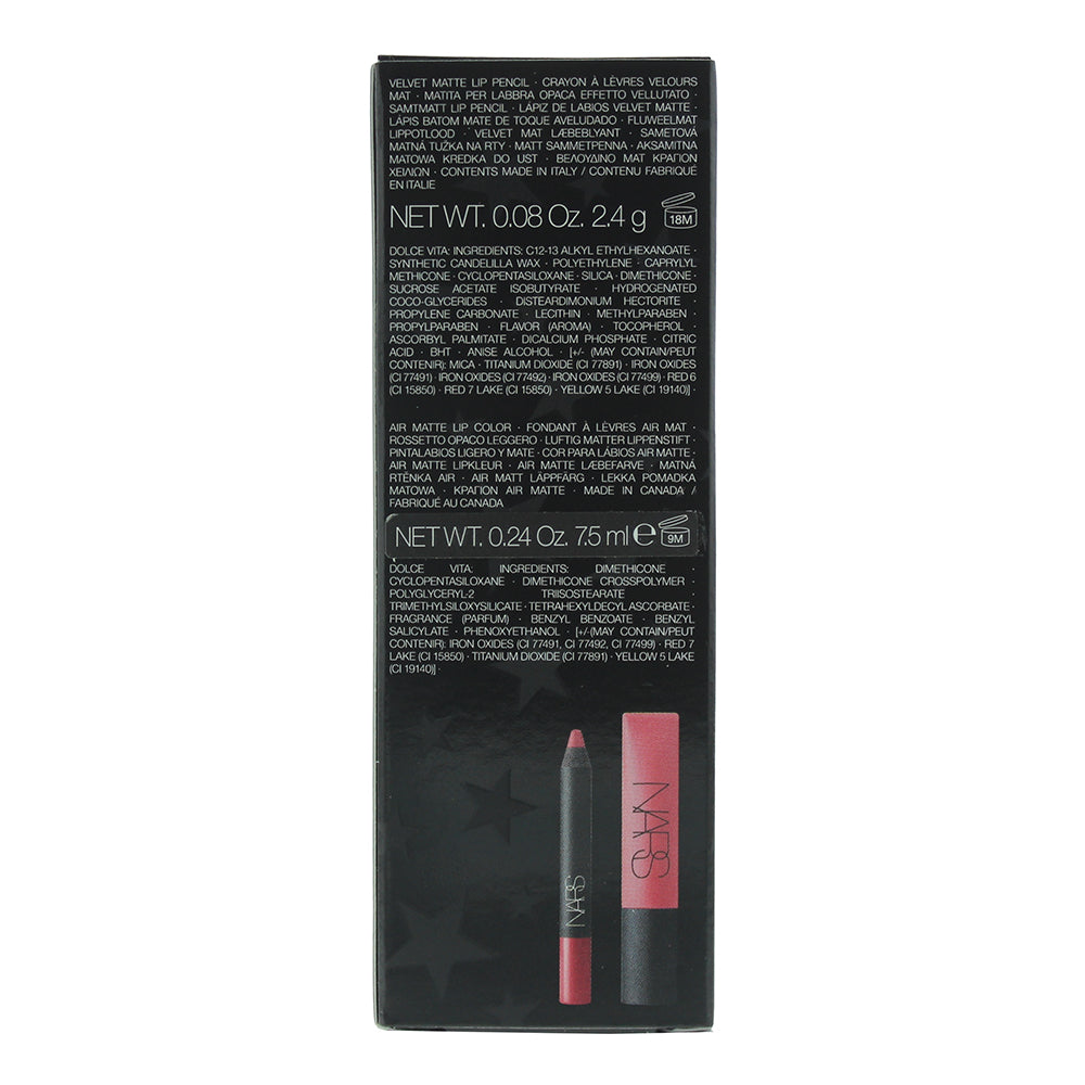 NARS Kiss The Stars 2 Piece Gift Set: Lip Pencil Dolce Vita 2.4g - Lip Color Dolce Vita 7.5ml
