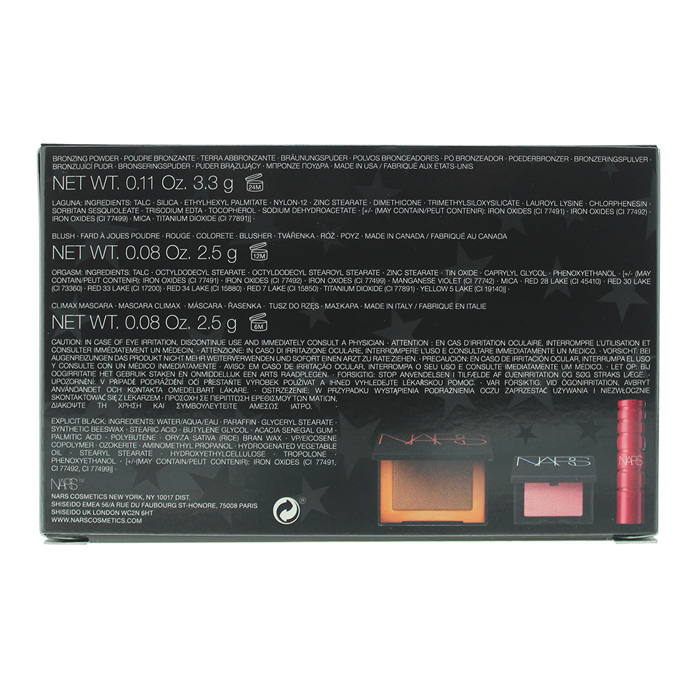 NARS Some Like It Hot 3 Piece Gift Set: Laguna Bronzing Powder 3.3g - Blush 2.5g - Mascara 2.5g