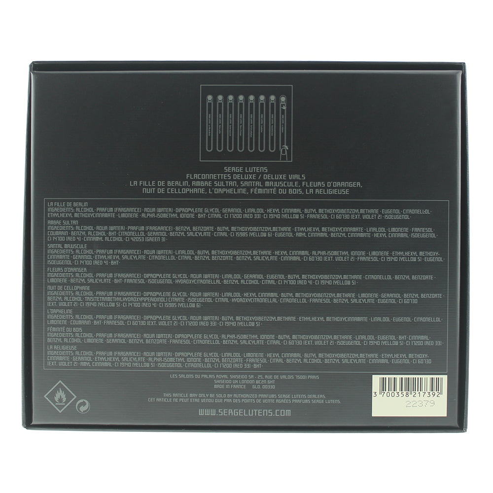 Serge Lutens Collection Noir Set Eau De Parfum 8 x 4ml