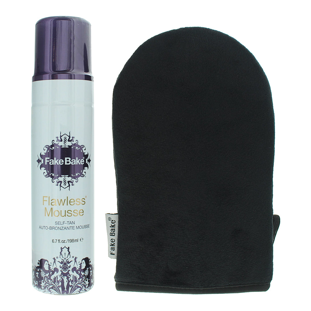 Fake Bake Flawless Self-Tan Mousse 198ml & Application Mitt - Product