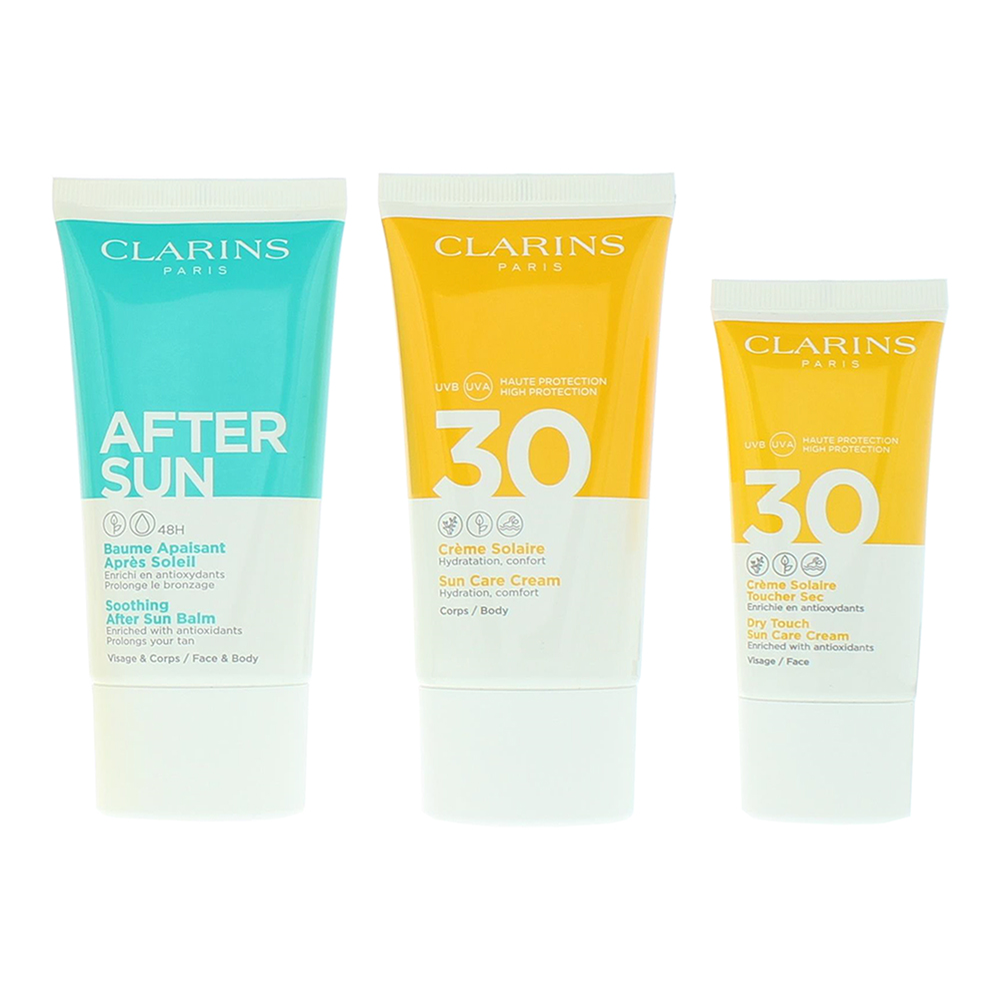 Clarins Summer Essentials Spf 30 3 Piece Gift Set: Sun Care Body Cream 75ml - Su - Product