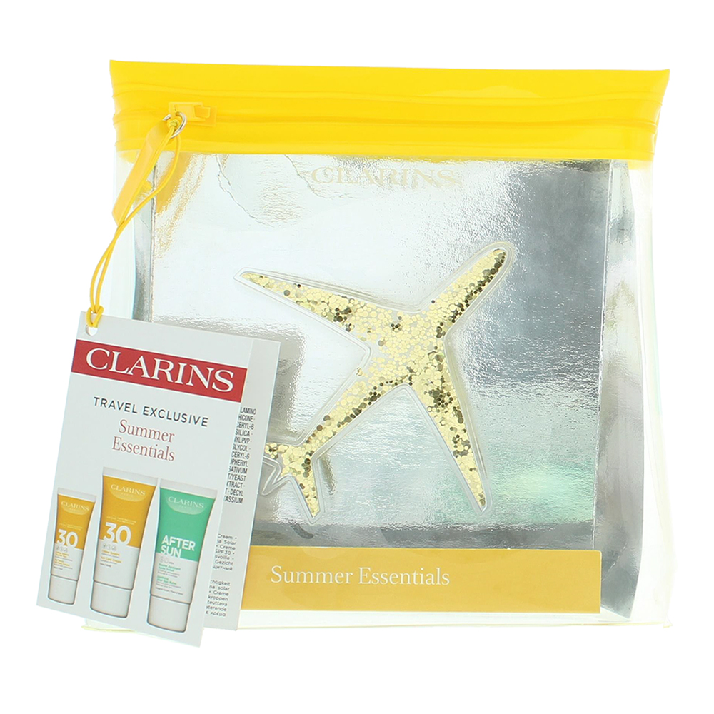Clarins Summer Essentials Spf 30 3 Piece Gift Set: Sun Care Body Cream 75ml - Su - Box