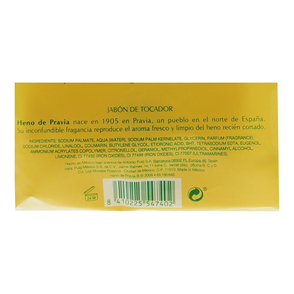 Heno De Pravia Original Natural Bath Soap Set 4 x 115g - Ingredients