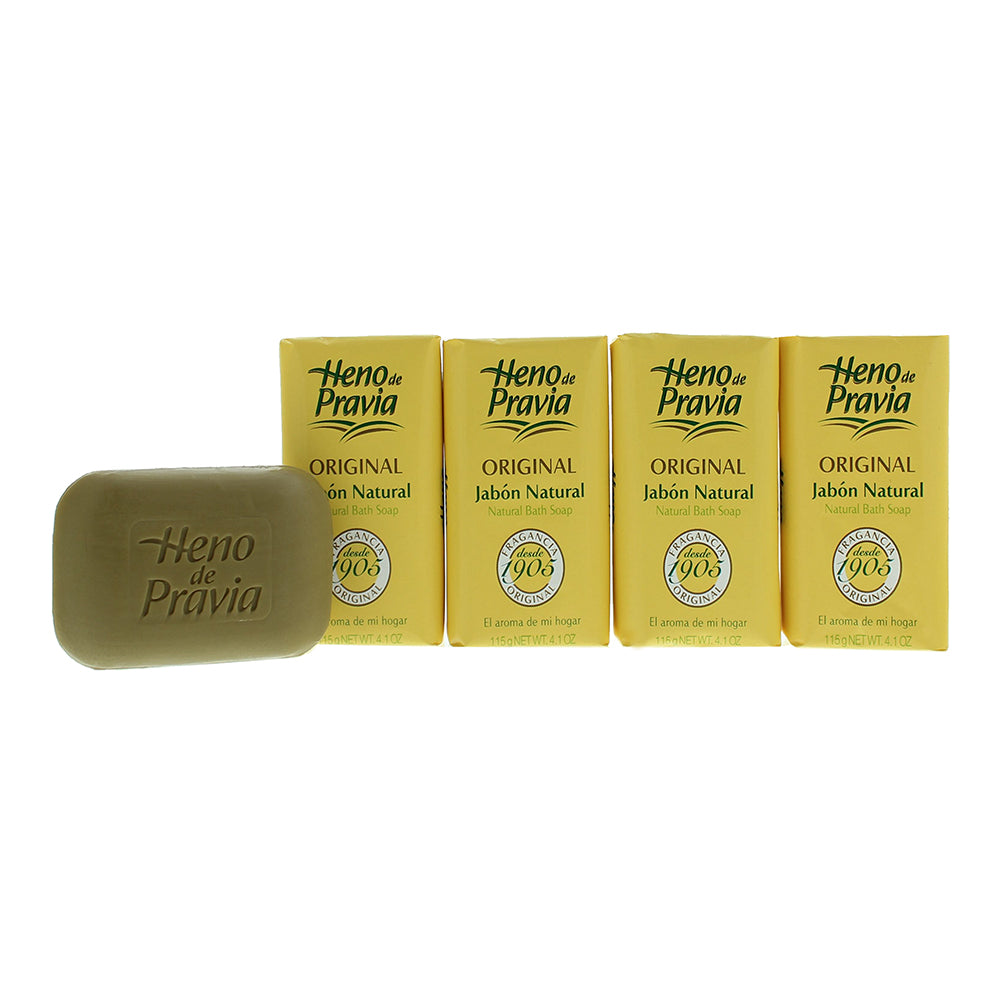 Heno De Pravia Original Natural Bath Soap Set 4 x 115g - Product
