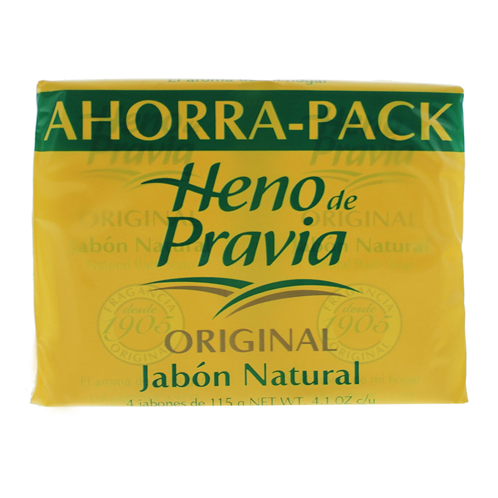 Heno De Pravia Original Natural Bath Soap Set 4 x 115g - Box