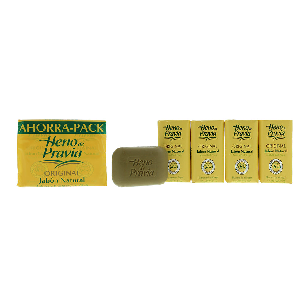 Heno De Pravia Original Soap Bars Set 4 x 115g
