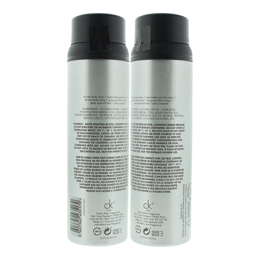 Calvin Klein CK One All Over Body Spray 152g