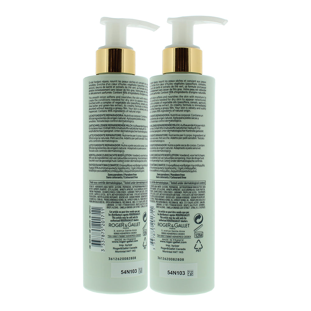Roger & Gallet Green Tea Body Lotion 200ml - Ingredients