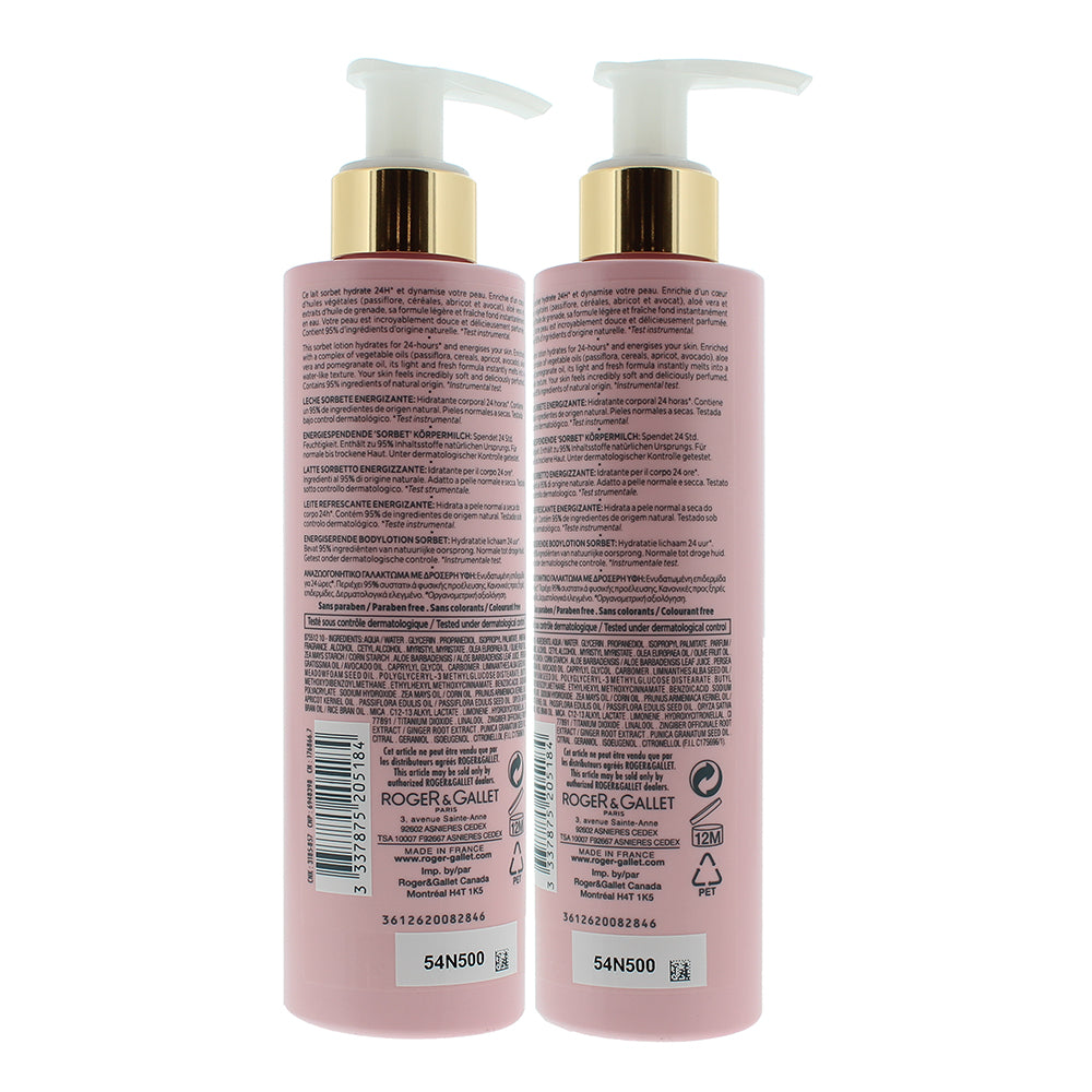 Roger & Gallet Gingembre Rouge Body Lotion 200ml - Ingredients