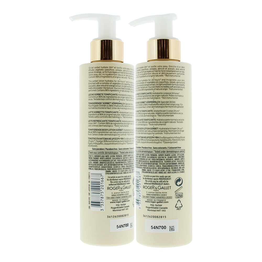 Roger & Gallet Bois D'Orange Body Lotion 200ml - Ingredients