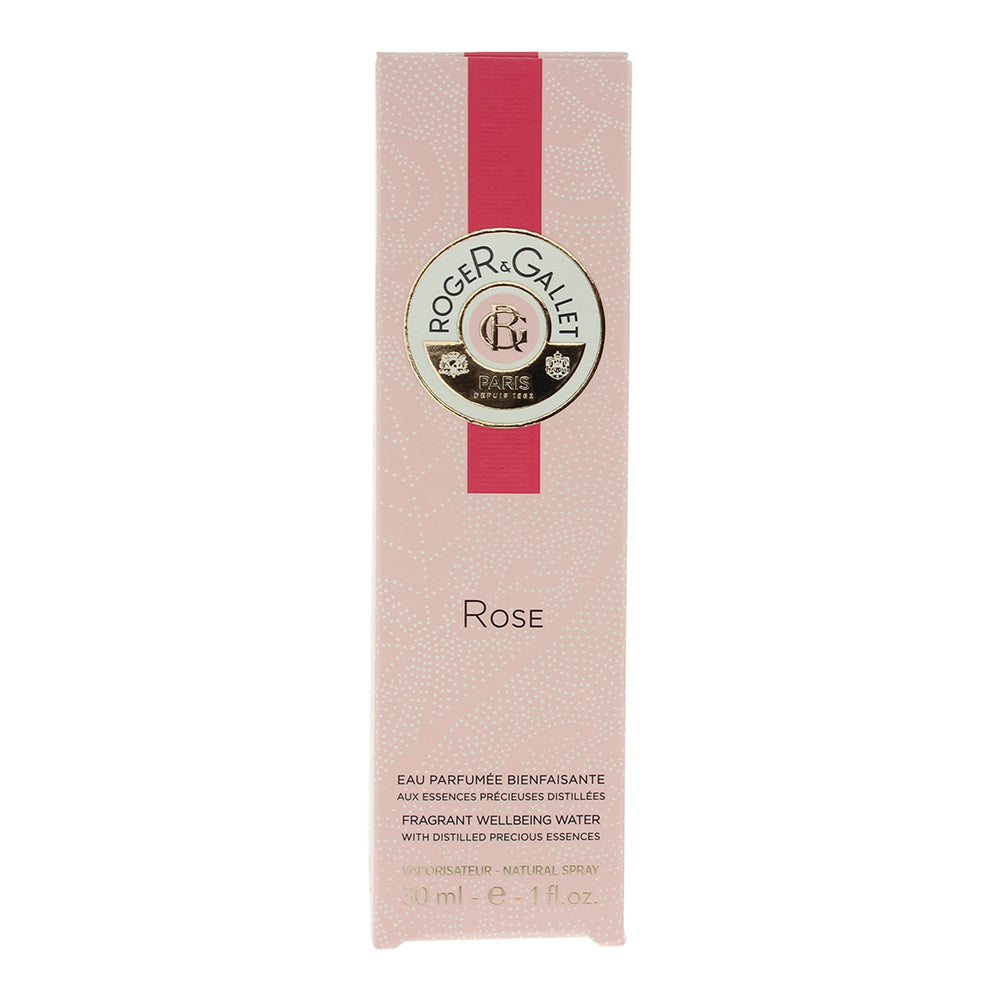 Roger & Gallet Rose Wellbeing Fragrant Water 30ml - Box