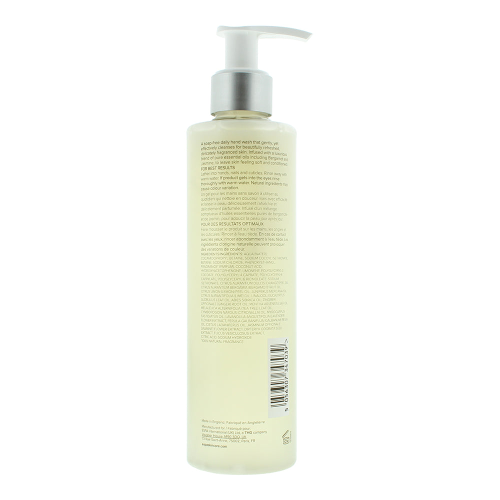 Espa Bergamot & Jasmine Hand Wash 250ml - Ingredients