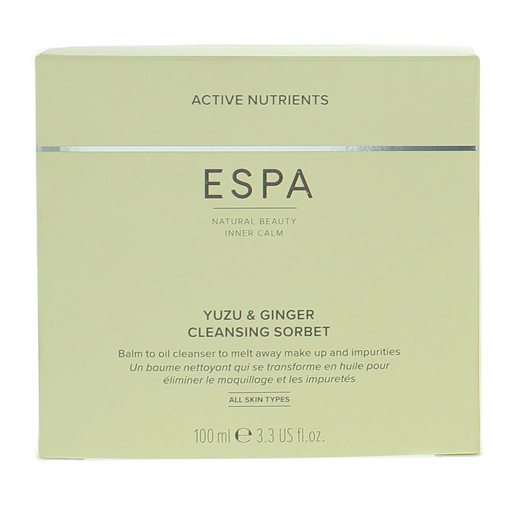 Espa Yuzu & Ginger Cleansing Sorbet 100ml All Skin Types - Box