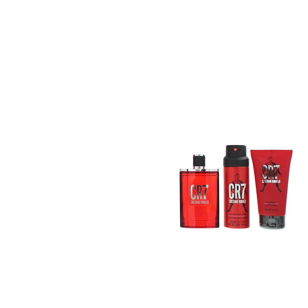 Cristiano Ronaldo Cr7 3 Piece Gift Set: Eau de Toilette 100ml - Shower Gel 150ml - Product