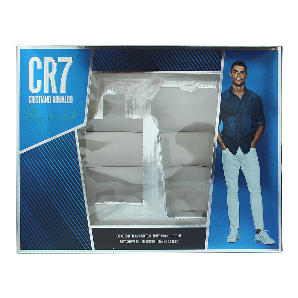 Cristiano Ronaldo Play It Cool 2 Piece Gift Set: Eau de Toilette 50ml - Shower G - Box