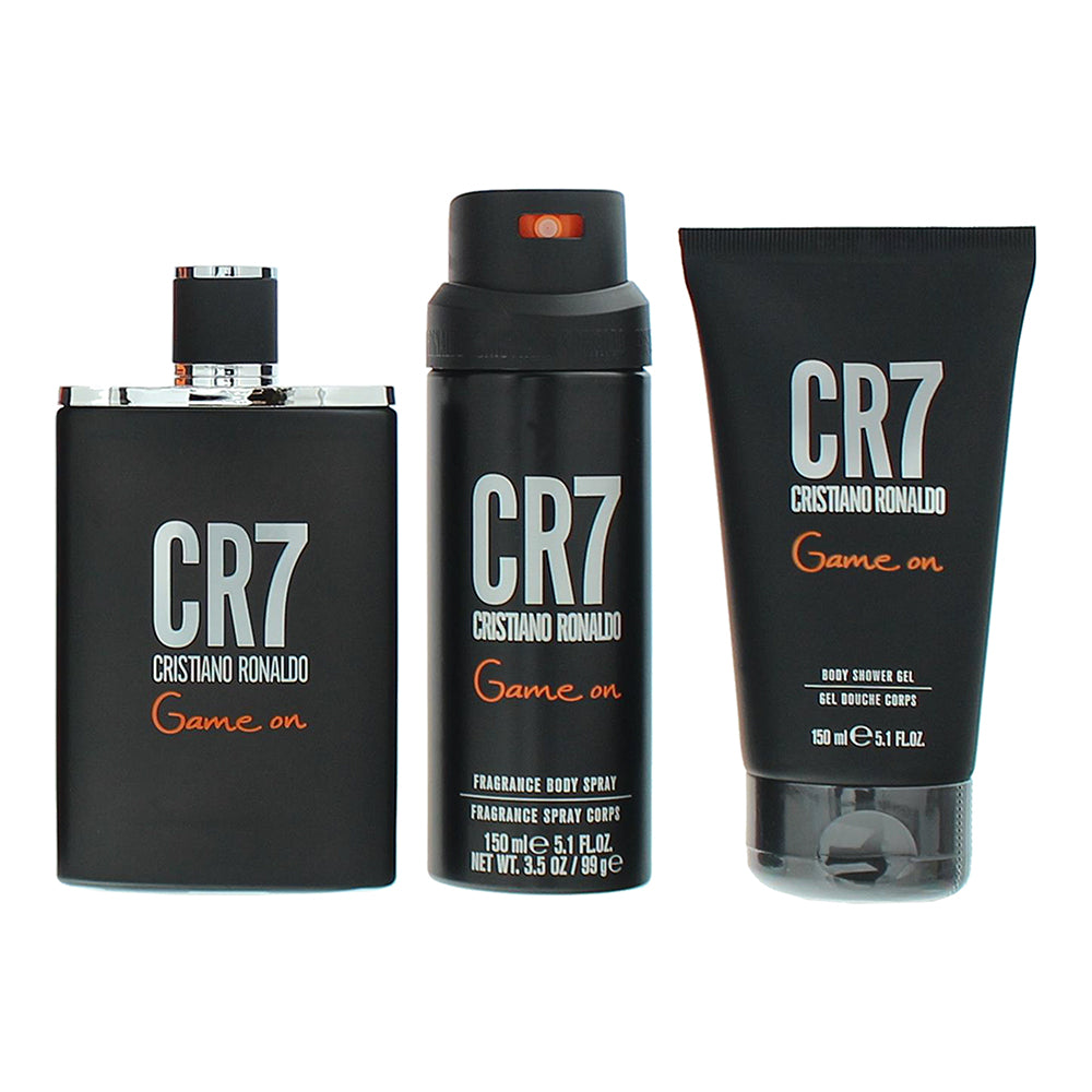 Cristiano Ronaldo Cr7 Game On 3 Piece Gift Set: Eau de Toilette 100ml - Shower G - Product