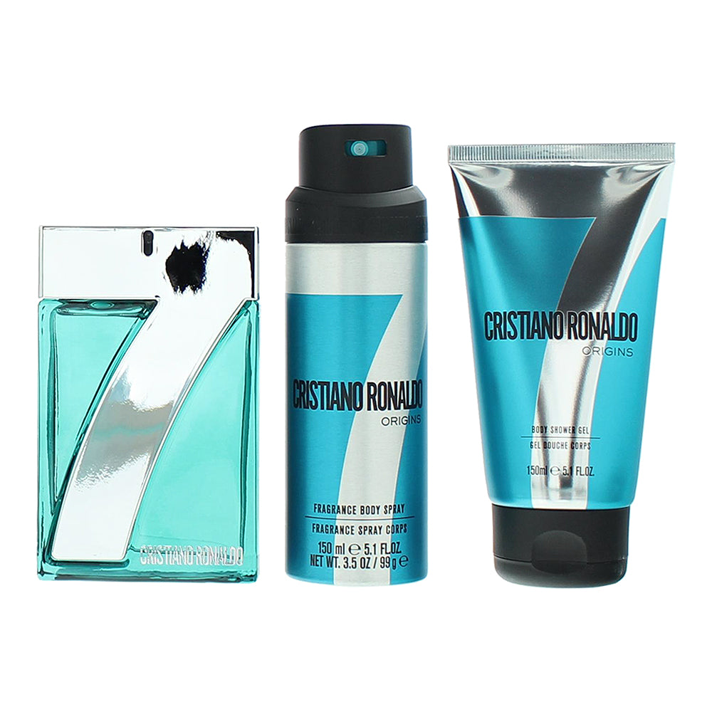Cristiano Ronaldo Origins 3 Piece Gift Set: Eau de Toilette 100ml - Shower Gel 1 - Product