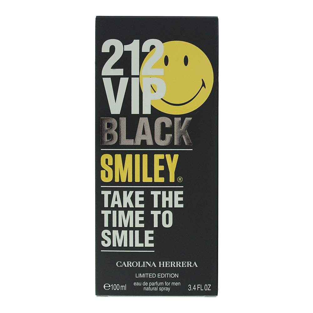 Carolina Herrera 212 Vip Black Smiley Limited Edition Eau de Parfum 100ml - Box