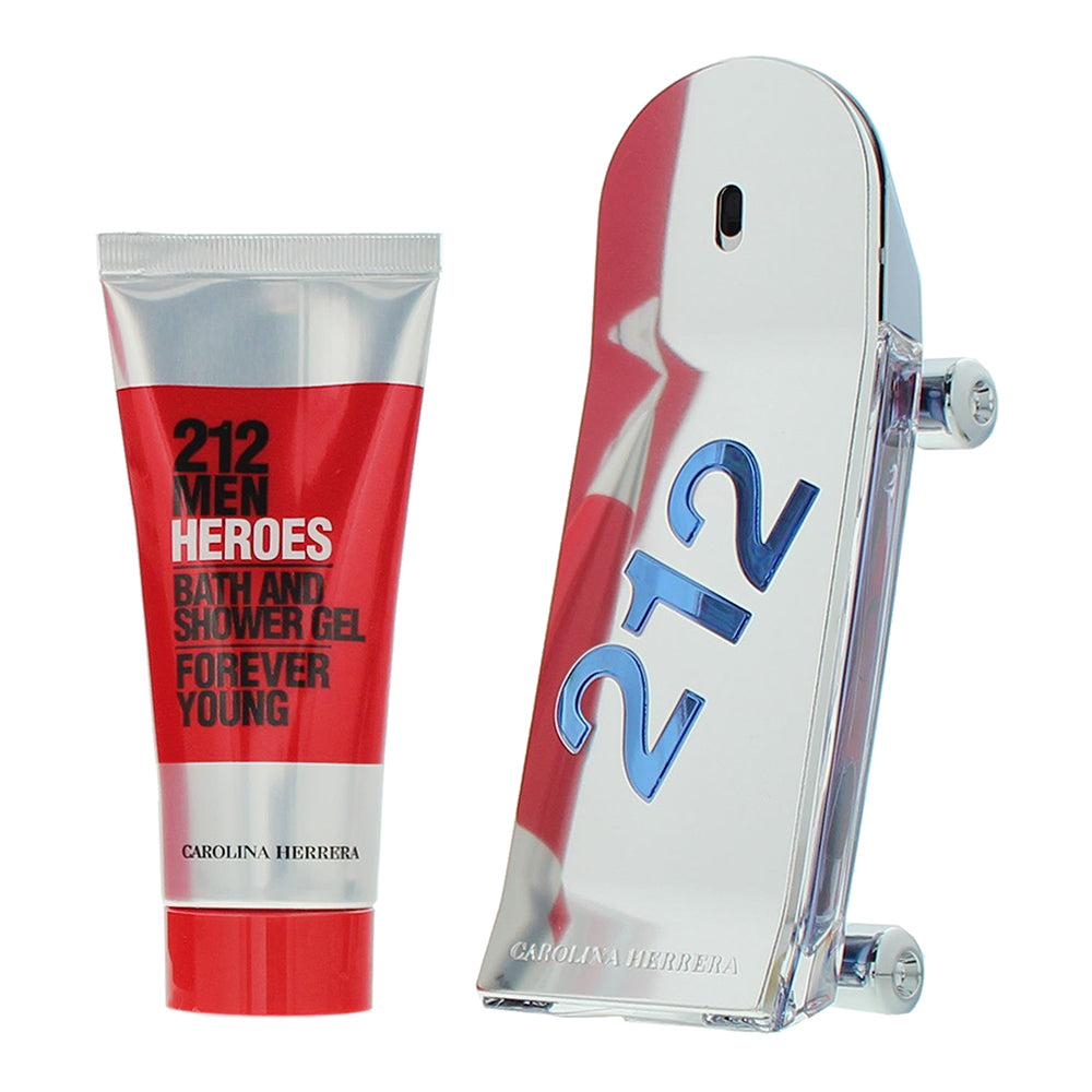 Carolina Herrera 212 Men Heroes 2 Piece Gift Set: Eau de Toilette 90ml - Shower  - Product