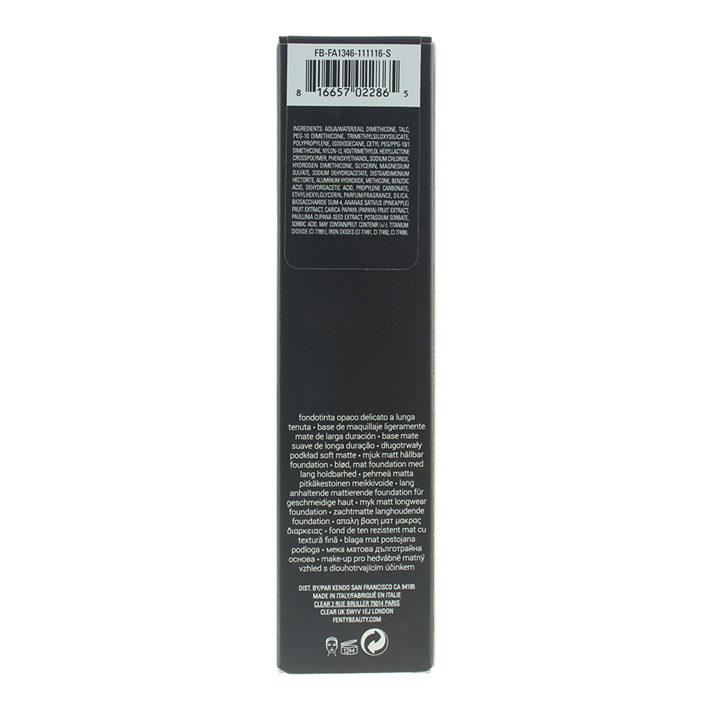 Fenty Beauty Pro Filter Soft Matte Longwear 120 Light With Neutral Undertones Foundation 32ml - Ingredients