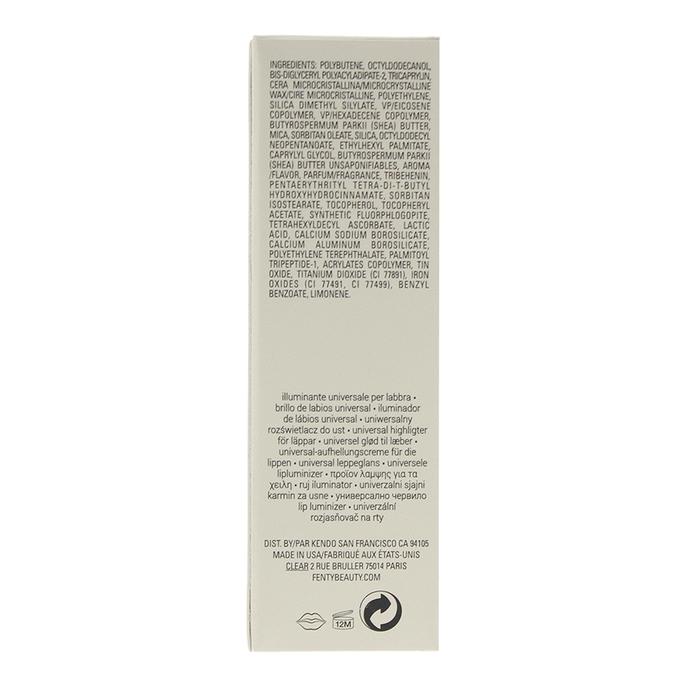 Fenty Beauty Gloss Bomb Universal 01 Fenty Glow Lip Luminizer 9ml - Ingredients
