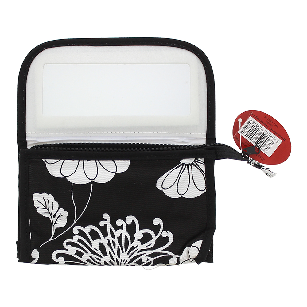 Bags Unlimited Akita Black & White Small Bag With Mirror - Product