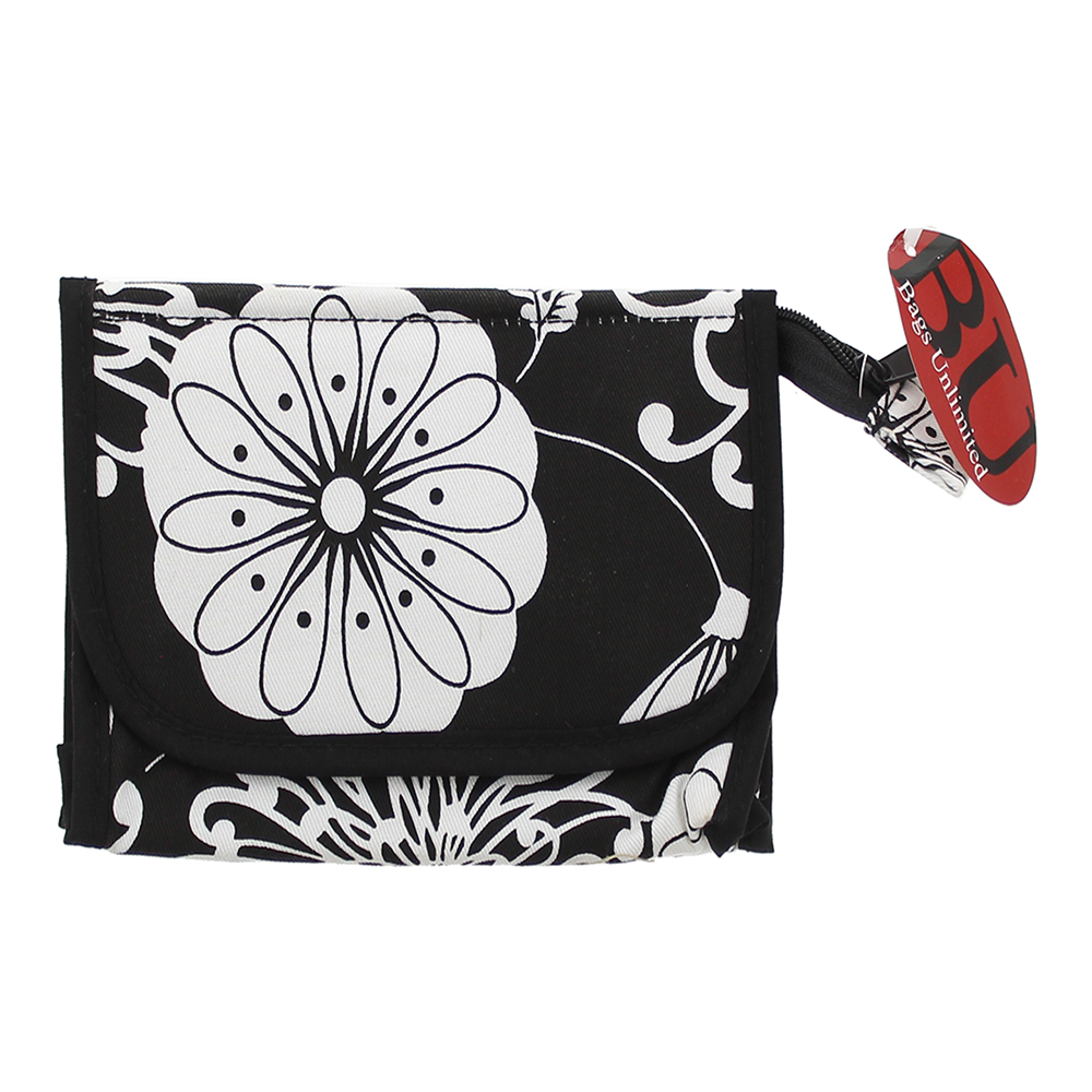Bags Unlimited Akita Black & White Small Bag With Mirror