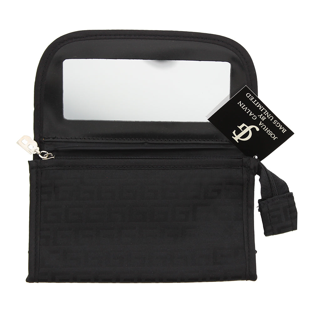 Bags Unlimited Joshua Galvin Black/Silver Mirror Pouchette - Product