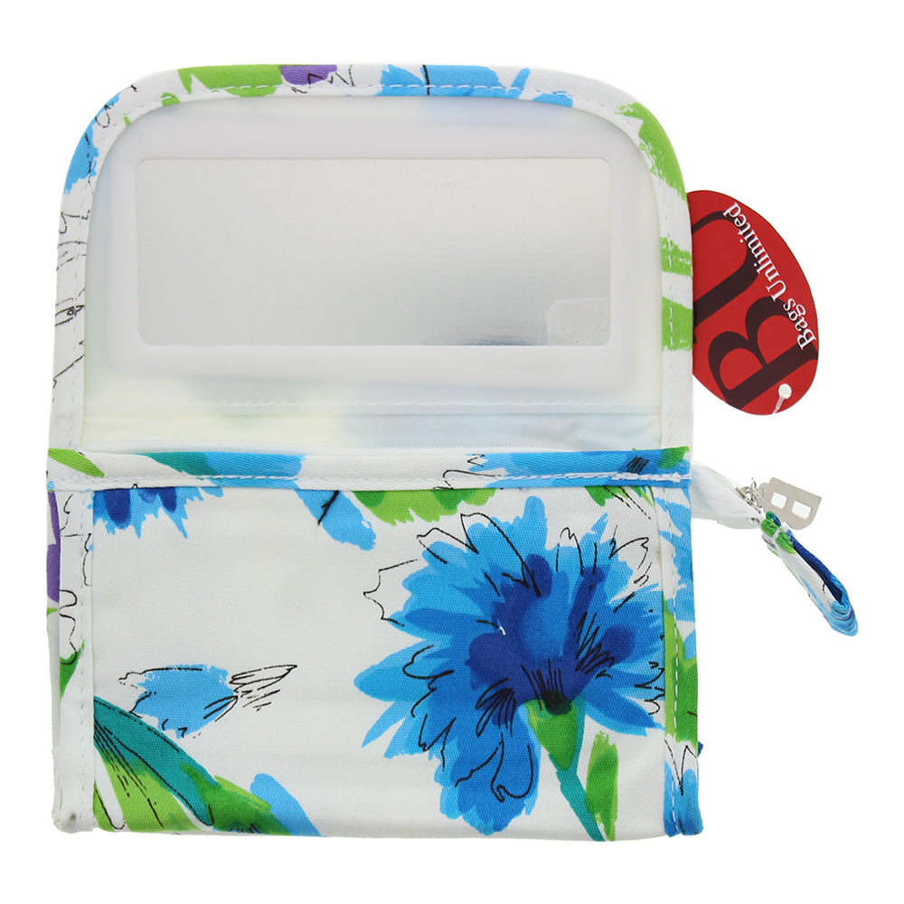 Bags Unlimited Rome Blue Mirror Cosmetic Bag  - Product