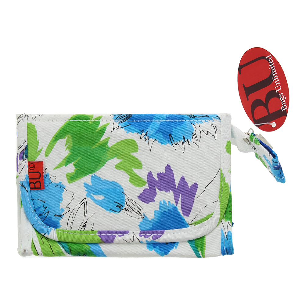 Bags Unlimited Rome Blue Mirror Cosmetic Bag 