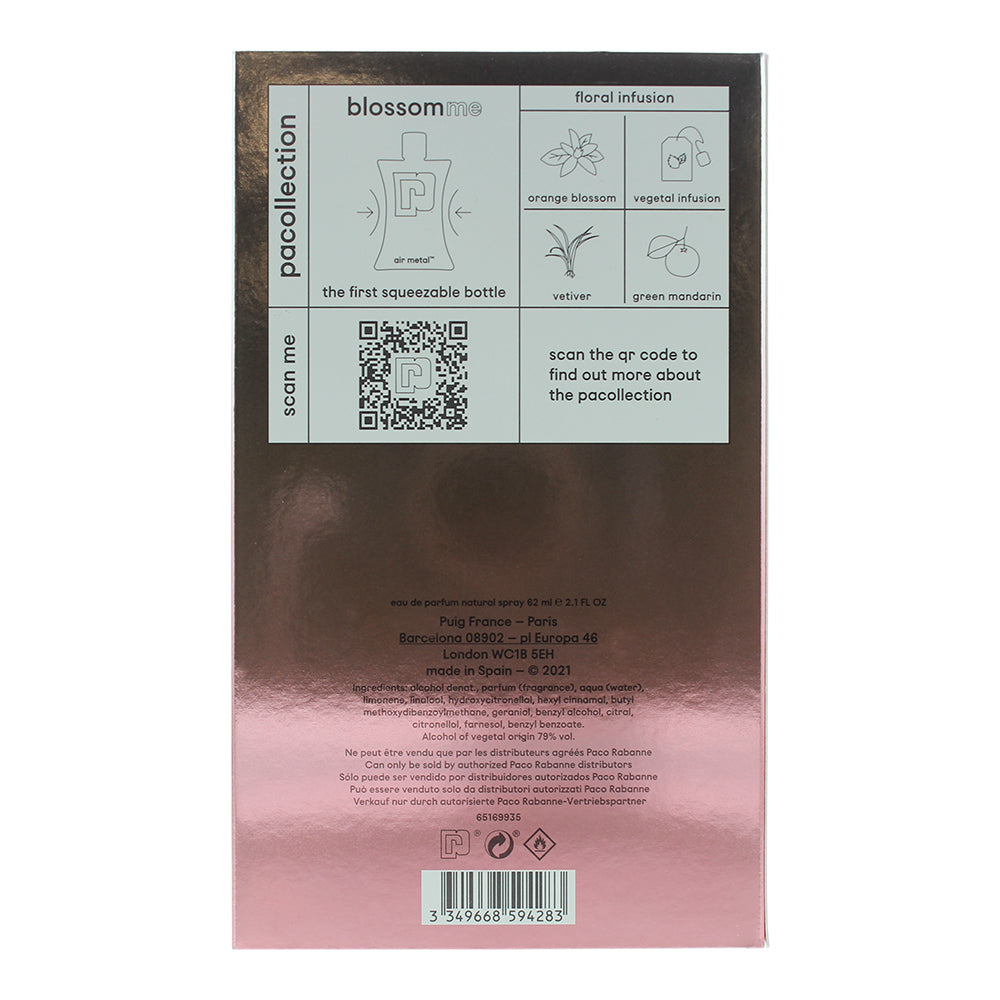 Paco Rabanne Blossom Me Eau De Parfum 62ml