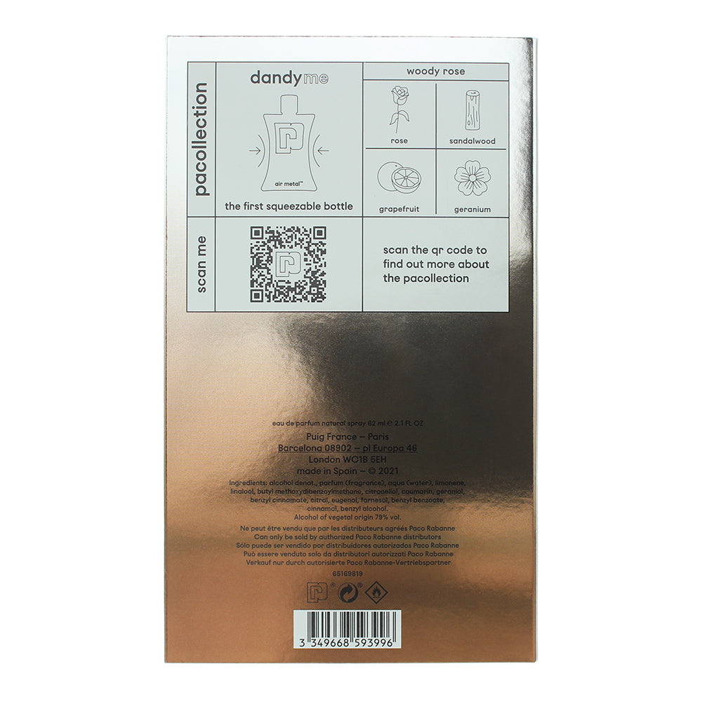 Paco Rabanne Dandy Me Eau De Parfum 62ml