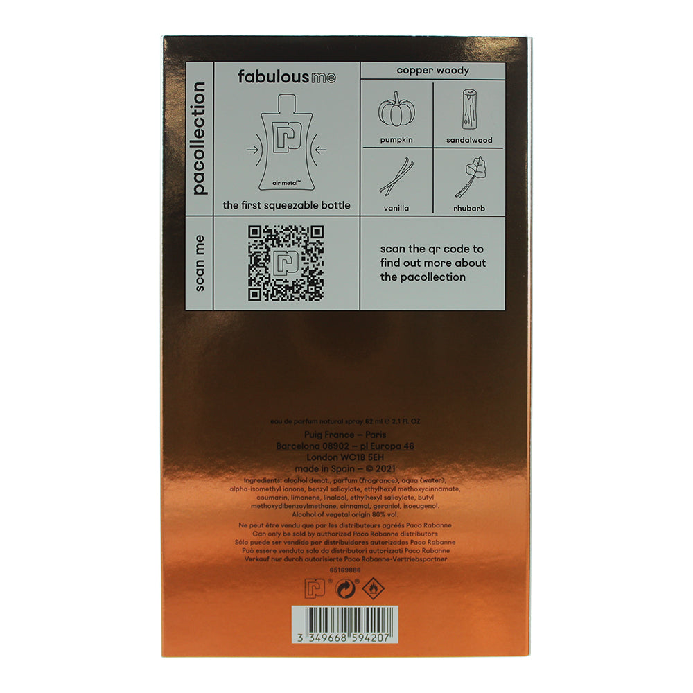 Paco Rabanne Fabulous Me Eau De Parfum 62ml