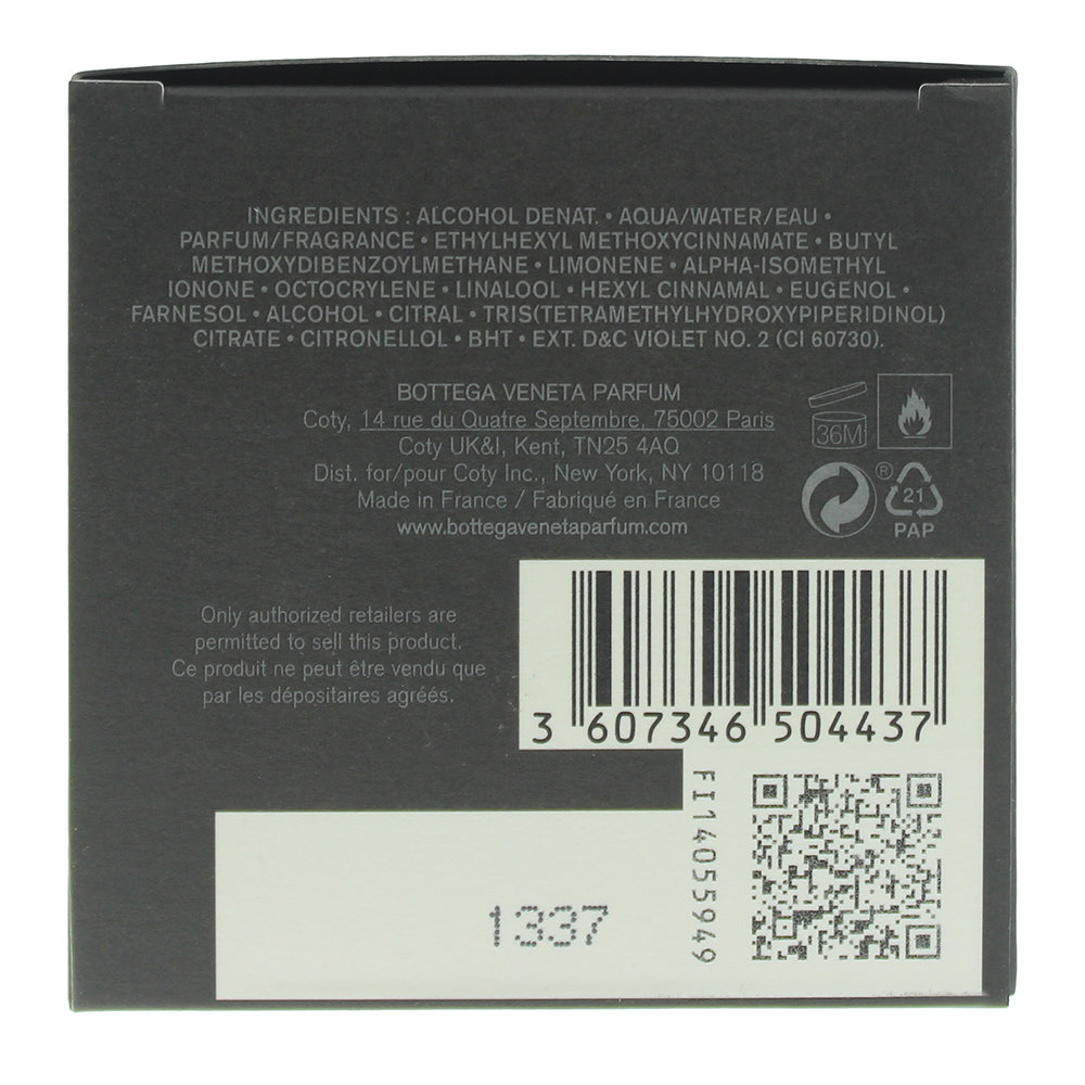 Bottega Veneta Pour Homme Eau de Toilette 50ml - Ingredients
