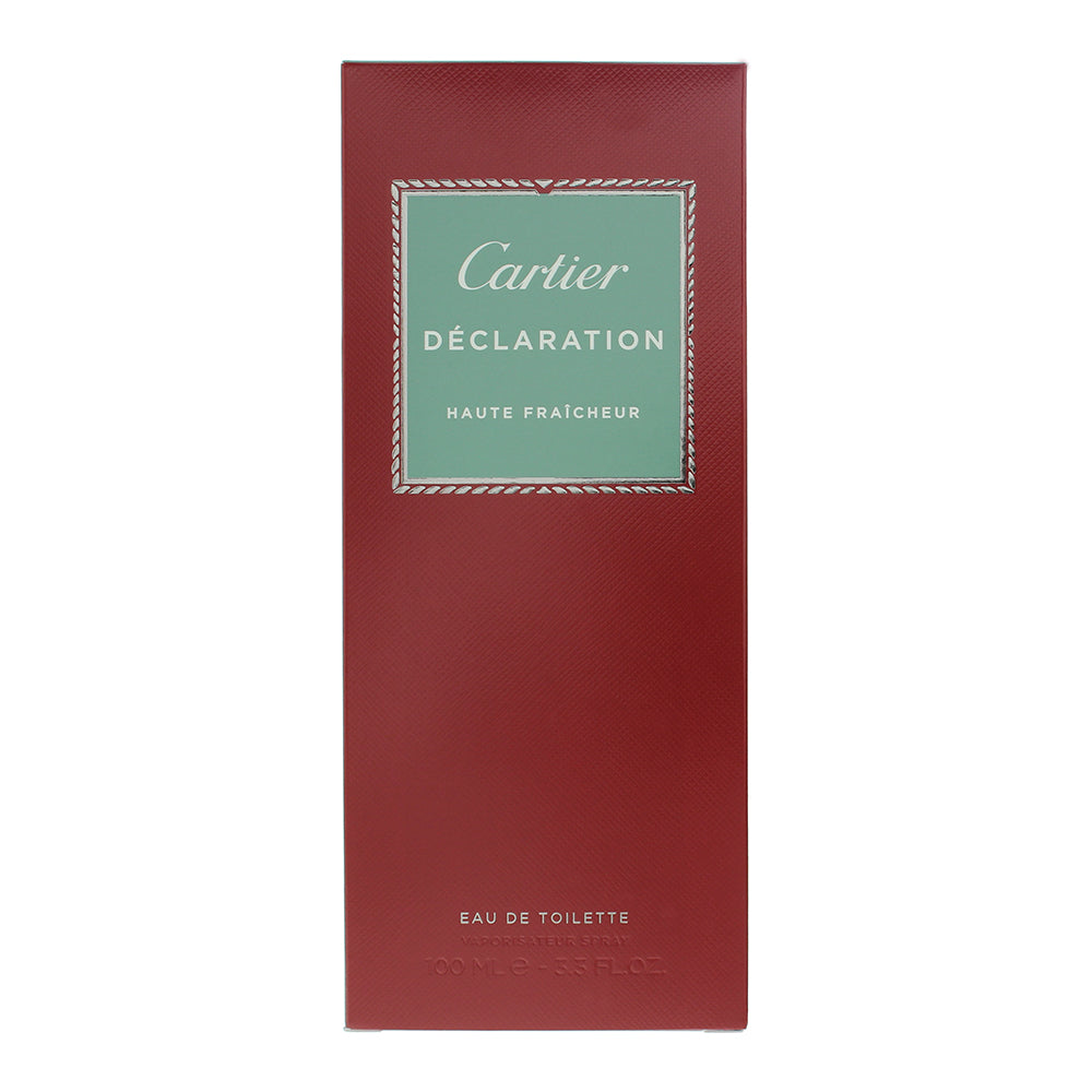 Cartier Declaration Haute Fraicheur Eau de Toilette 100ml - Box