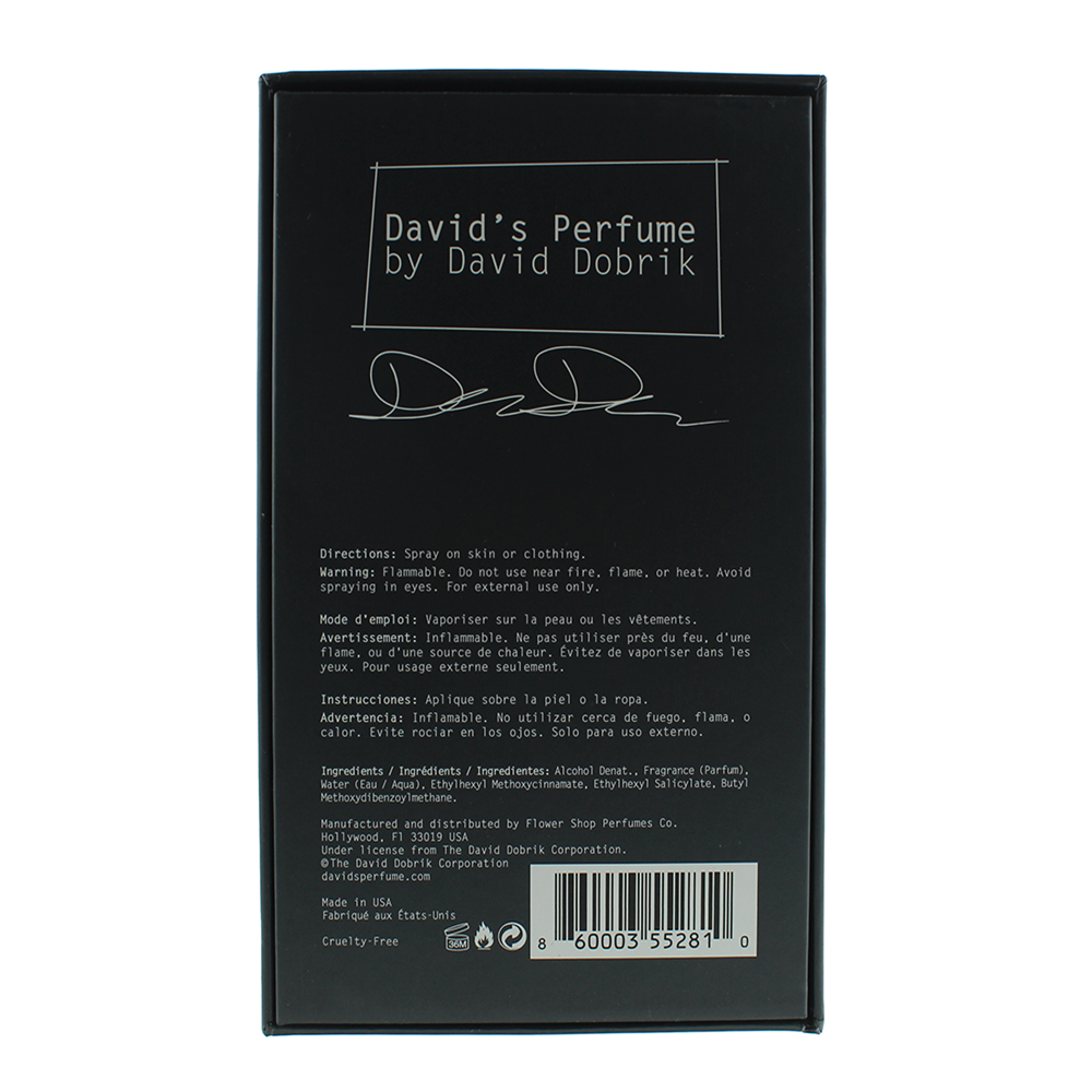 David Dobrik David's Perfume #01 Amber & Cashmere Eau De Parfum 60ml