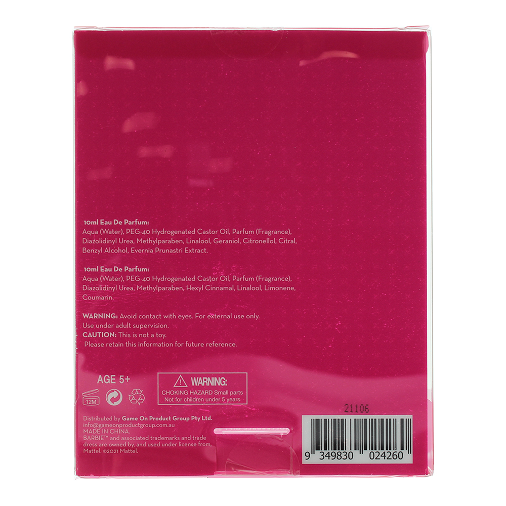 Disney Barbie Mermaid Eau de Parfum Roller Ball 4 x 10ml