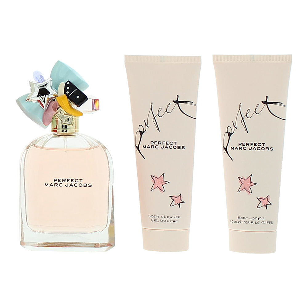 Marc Jacobs Perfect 3 Piece Gift Set: Eau de Parfum 100ml - Body Lotion 75ml - S - Product