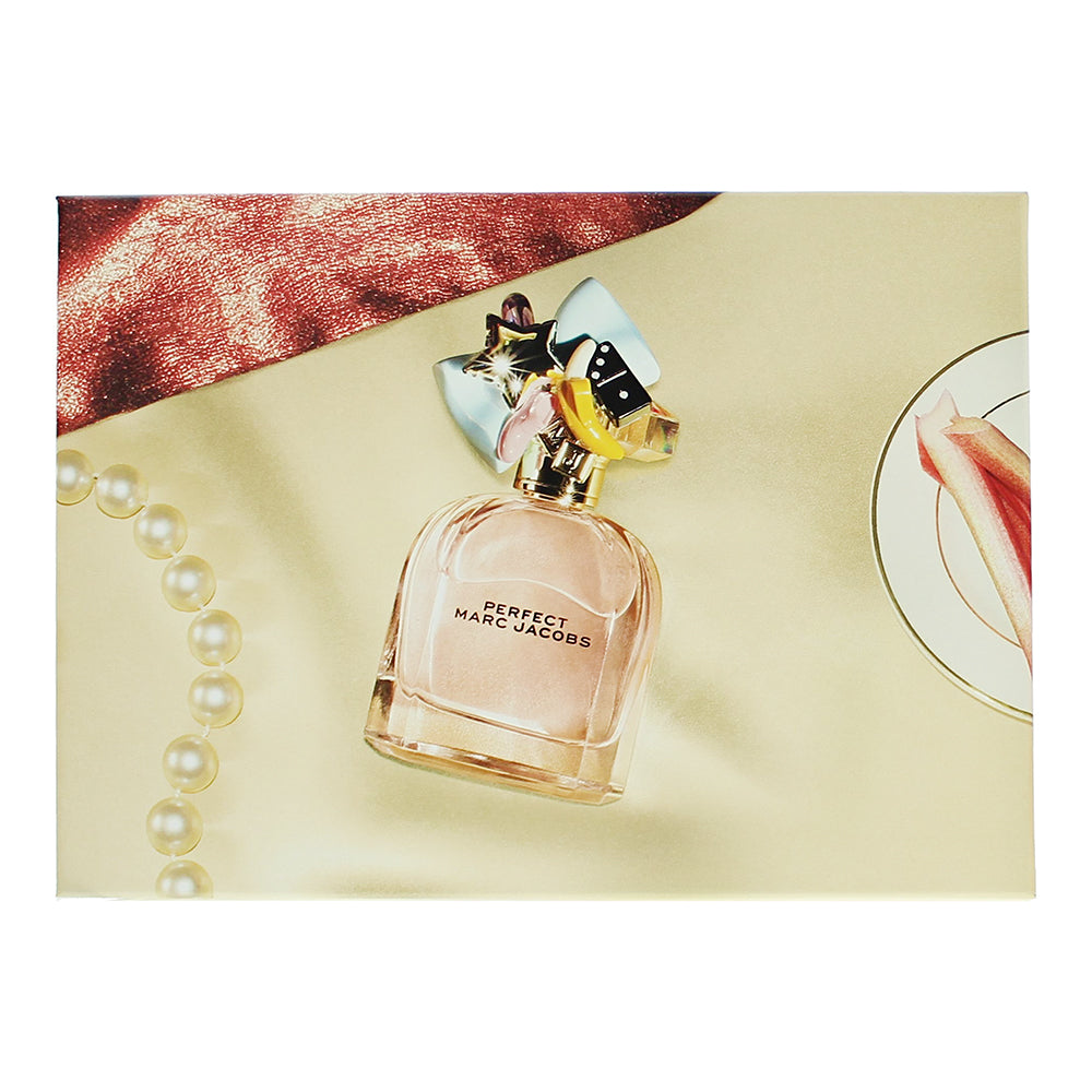 Marc Jacobs Perfect 3 Piece Gift Set: Eau de Parfum 100ml - Body Lotion 75ml - S - Box